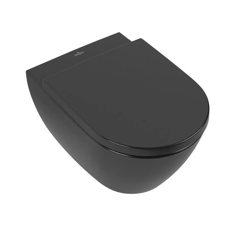 Унитаз Villeroy&Boch Subway 2.0 5614R0R7 подвесной цвет Pure Black без сиденья