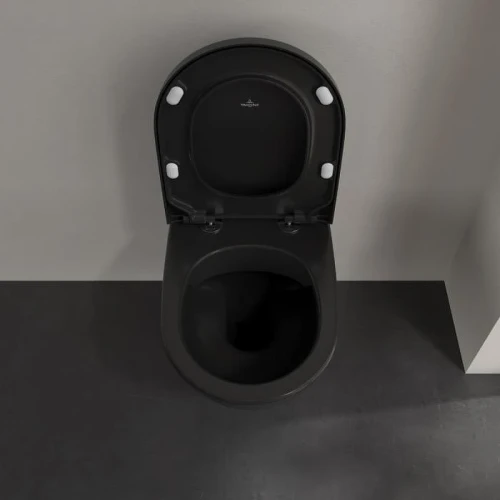 Унитаз Villeroy&Boch Subway 2.0 5614R0R7 подвесной цвет Pure Black без сиденья