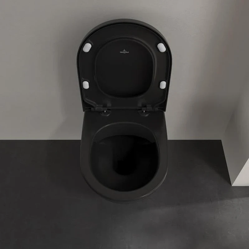 Унитаз Villeroy&Boch Subway 2.0 5614R0R7 подвесной цвет Pure Black без сиденья