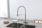 Смеситель для кухни Gappo G4399-5 Нержавеющая сталь Серый латунь
