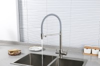 Смеситель для кухни Gappo G4399-5 Нержавеющая сталь Серый латунь