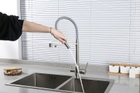 Смеситель для кухни Gappo G4399-5 Нержавеющая сталь Серый латунь