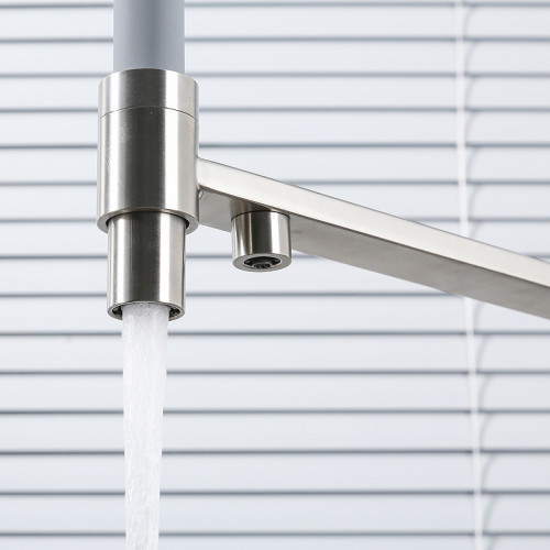 Смеситель для кухни Gappo G4399-5 Нержавеющая сталь Серый латунь