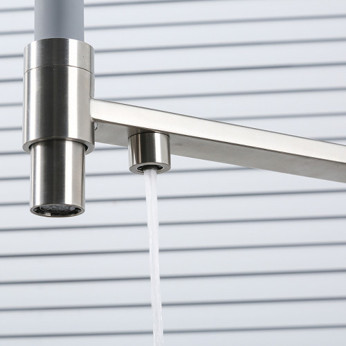 Смеситель для кухни Gappo G4399-5 Нержавеющая сталь Серый латунь