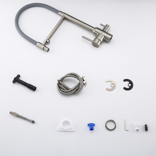 Смеситель для кухни Gappo G4399-5 Нержавеющая сталь Серый латунь