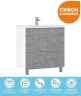 Тумба с раковиной Vigo Geometry 80 tn.GEO.9696.80.2Y бетон-com цвет Бетон Белый