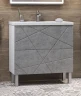 Тумба с раковиной Vigo Geometry 80 tn.GEO.9696.80.2Y бетон-com цвет Бетон Белый
