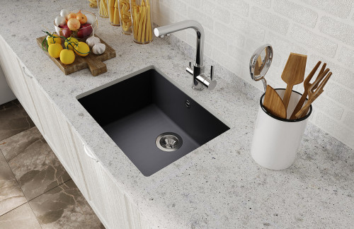Кухонная мойка Florentina Вега-500 22.320.D0500.302 Антрацит искусственный камень (литьевой мрамор) встраиваемый