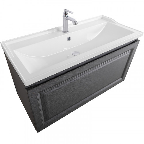 Тумба под раковину Cezares Giubileo 100 GIUBILEO-N-100-1C-SO-TIT-P подвесная Титан МДФ / ЛДСП