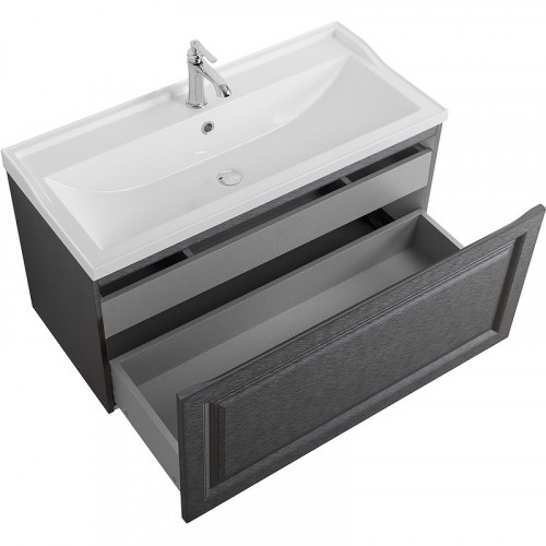 Тумба под раковину Cezares Giubileo 100 GIUBILEO-N-100-1C-SO-TIT-P подвесная Титан МДФ / ЛДСП