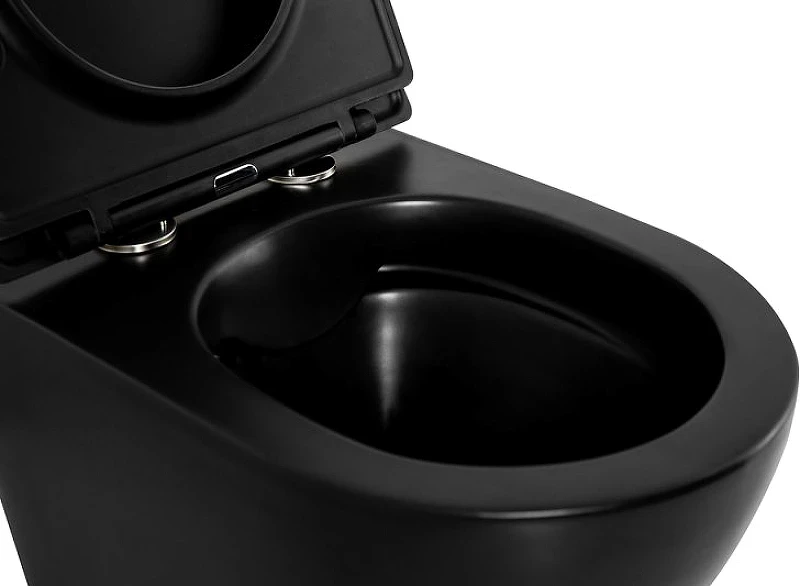 Унитаз BelBagno Colorato BB062CHR-MB подвесной Черный без сиденья фаянс подвесной