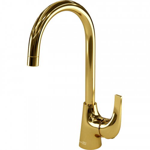 Смеситель для кухни WasserKRAFT Sauer 7107 Золото латунь