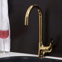 Смеситель для кухни WasserKRAFT Sauer 7107 Золото латунь