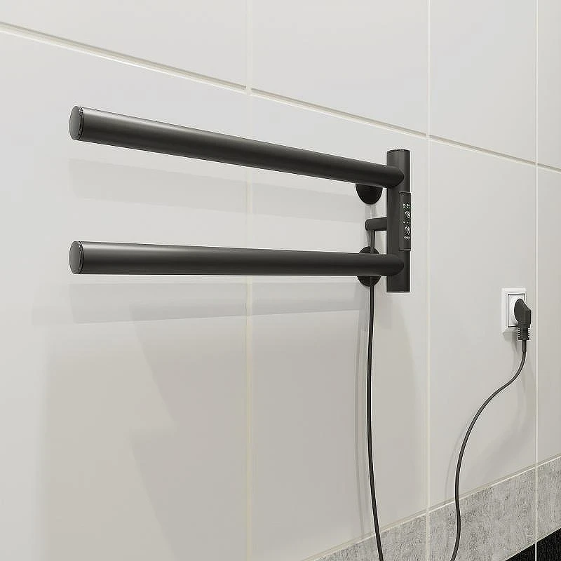 Электрический полотенцесушитель Маргроид Cook 190х110 Cook-1840-1049-9005R правый Черный матовый