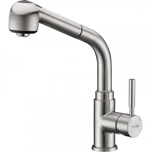 Смеситель для кухни WasserKRAFT Wern 4266 Хром матовый латунь