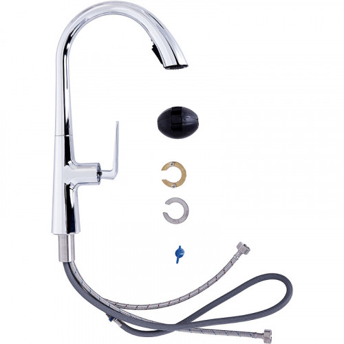 Смеситель для кухни Orange Boni M15-120cr Хром нержавеющая сталь