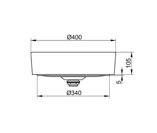 Раковина накладная Keuco Stageline 40 32880310400 цвет Белый