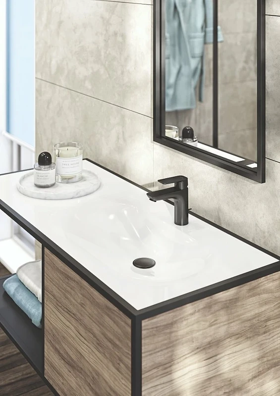Смеситель для раковины Kludi Pure Style 402903975 Черный матовый латунь