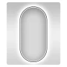 Зеркало Wellsee 7 Rays' Spectrum 40 172201580-172201590 с подсветкой цвет Черный матовый с сенсорным выключателем
