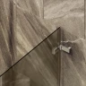 Шторка для ванны Maybah Glass MGV-647-4 405х1400 поворотная на петлях Хром глянцевый стекло бронзовое матовое