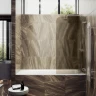 Шторка для ванны Maybah Glass MGV-647-4 405х1400 поворотная на петлях Хром глянцевый стекло бронзовое матовое