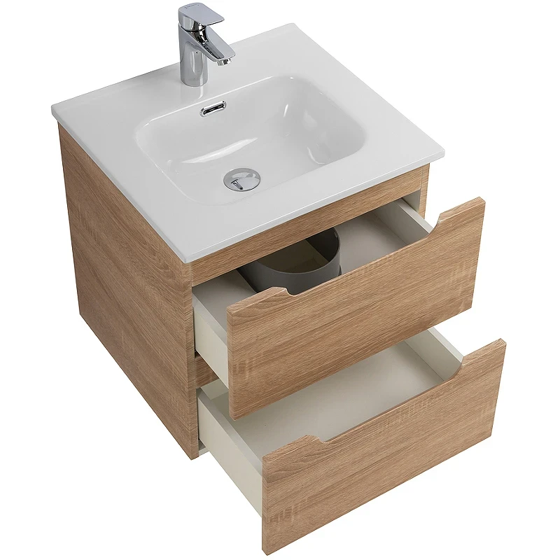 Тумба под раковину BelBagno Etna 50 ETNA-500-2C-SO-WO подвесная Rovere Bianco МДФ / ЛДСП