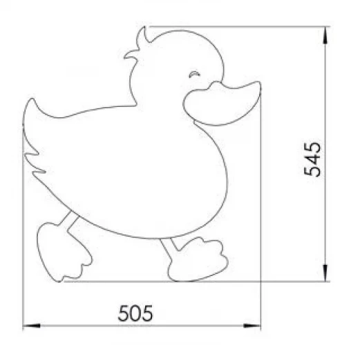 Зеркало Creavit Ducky DC30035-AB цвет Синий