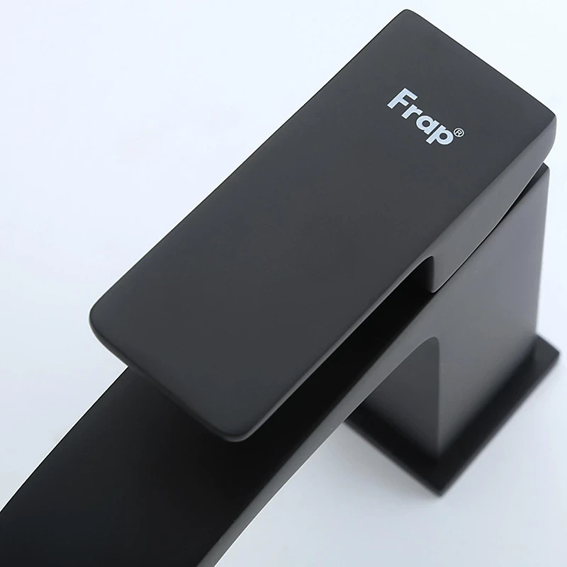 Смеситель для раковины Frap F1076-6 цвет Черный матовый