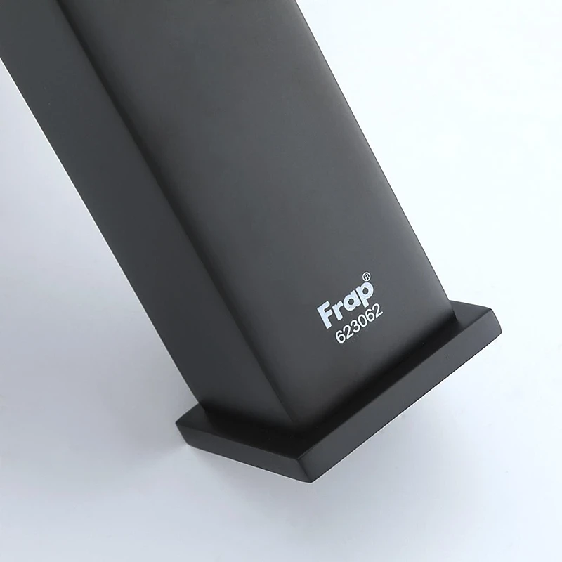 Смеситель для раковины Frap F1076-6 цвет Черный матовый