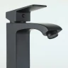 Смеситель для раковины Frap F1076-6 цвет Черный матовый
