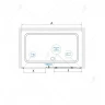 Душевая дверь RGW Classic CL-14B 110 32091411-14 профиль Черный стекло прозрачное