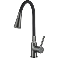 Смеситель для кухни Frap F4044-9 цвет Оружейная сталь