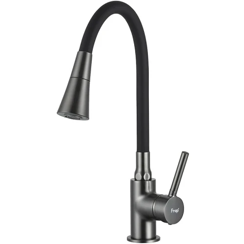 Смеситель для кухни Frap F4044-9 цвет Оружейная сталь