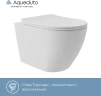 Унитаз Aqueduto Ovo Plus OVOT0220 подвесной Белый матовый с сиденьем Микролифт фарфор подвесной