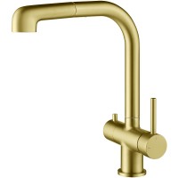 Смеситель для кухни Timo Saona 2346/17FL Золото матовое латунь