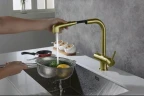Смеситель для кухни Timo Saona 2346/17FL Золото матовое латунь