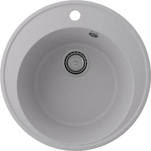Кухонная мойка Ulgran Quartz Nora 485-04 Платина искусственный камень (литьевой мрамор) встраиваемый