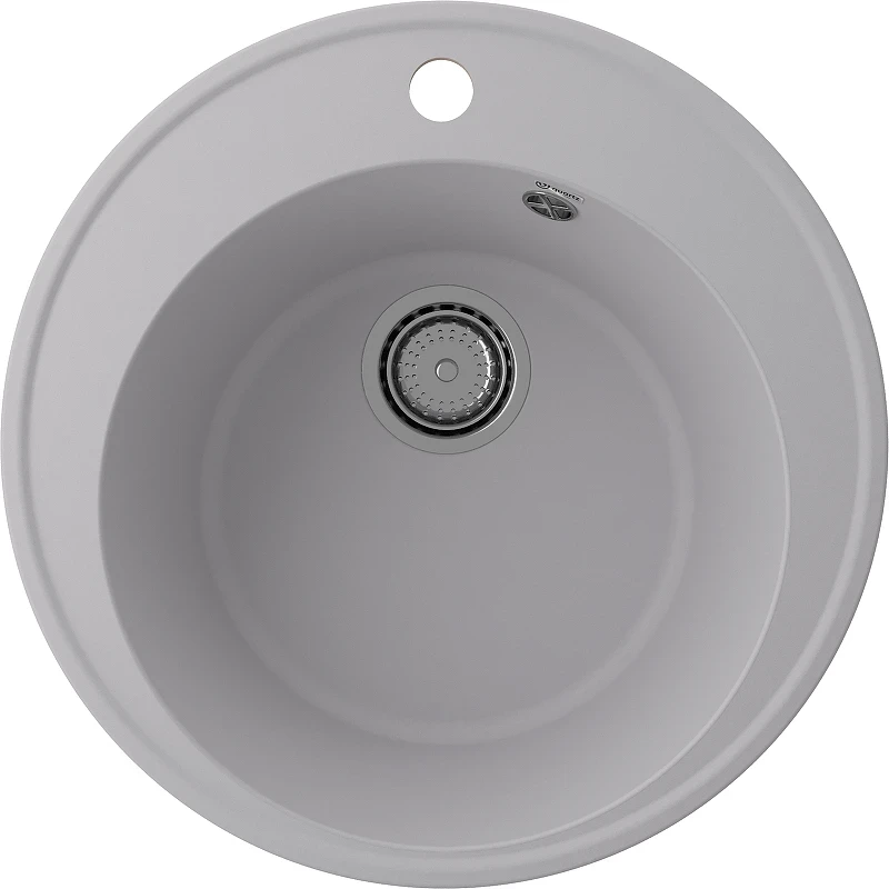 Кухонная мойка Ulgran Quartz Nora 485-04 Платина искусственный камень (литьевой мрамор) встраиваемый