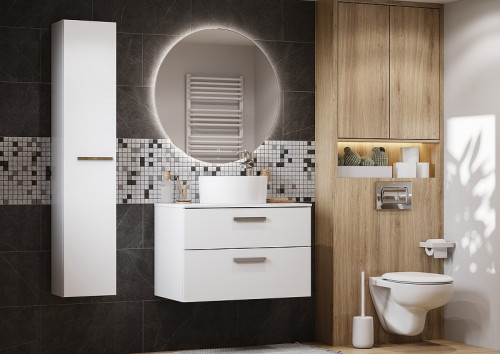 Шкаф пенал Roca Victoria 30 A857564806 подвесной Белый глянец