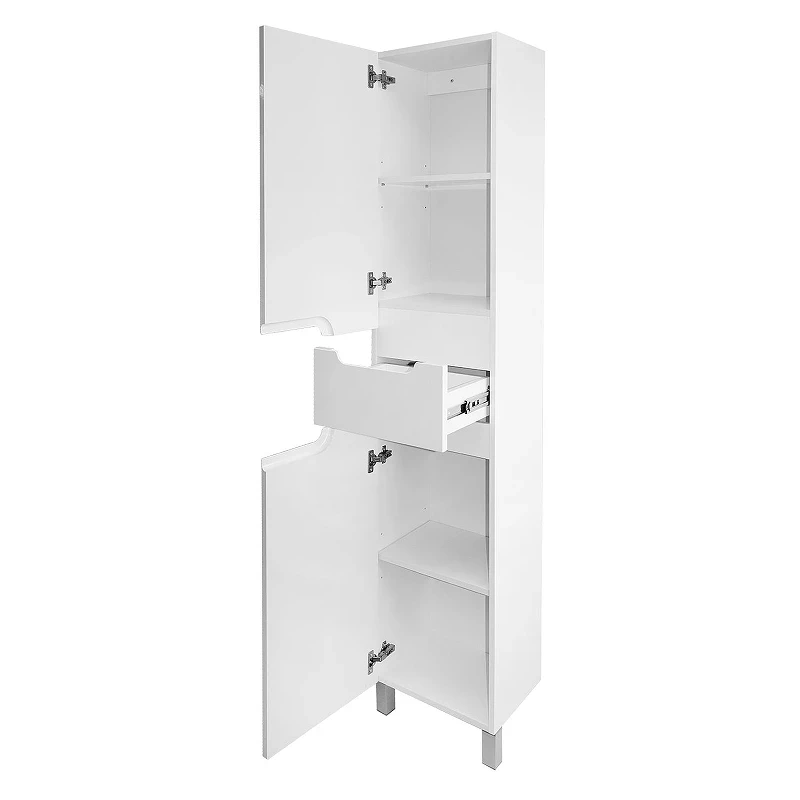 Шкаф пенал Azario Kantri 40 L CS00097261 цвет Белый глянцевый