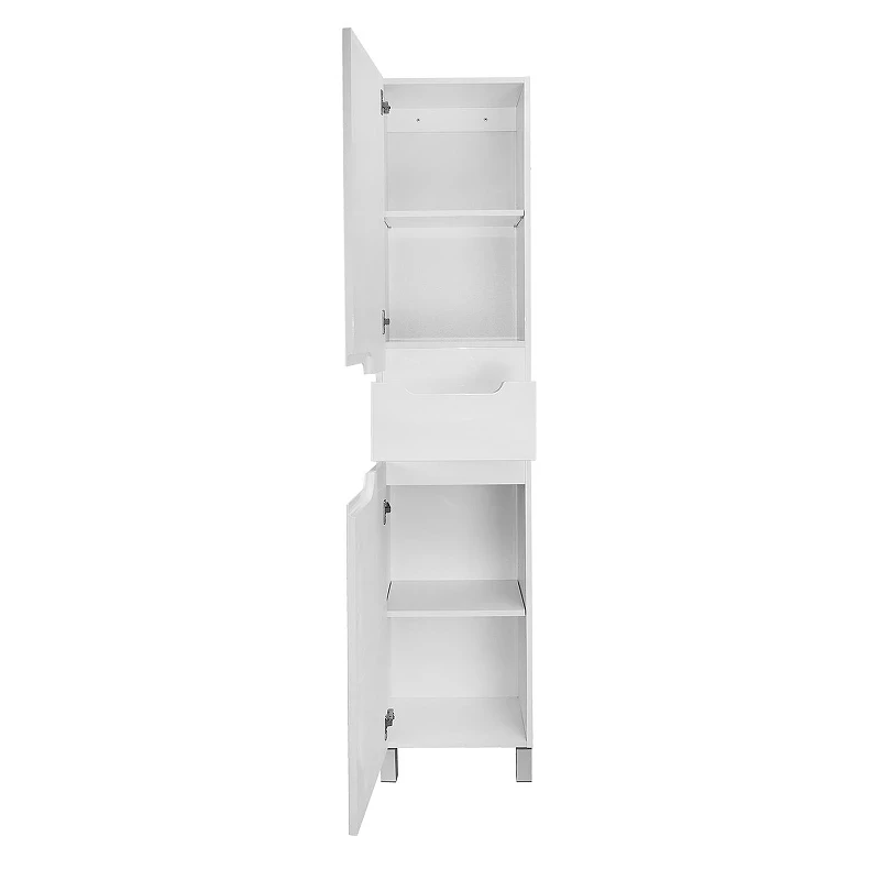 Шкаф пенал Azario Kantri 40 L CS00097261 цвет Белый глянцевый