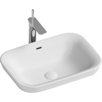 Раковина Ceramicanova Element 58 CN6041 Белая фарфор полувстраиваемая