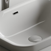 Раковина Ceramicanova Element 58 CN6041 Белая фарфор полувстраиваемая