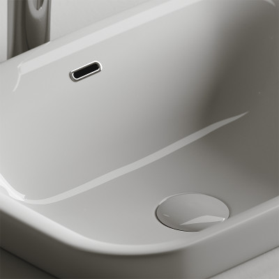 Раковина Ceramicanova Element 58 CN6041 Белая фарфор полувстраиваемая