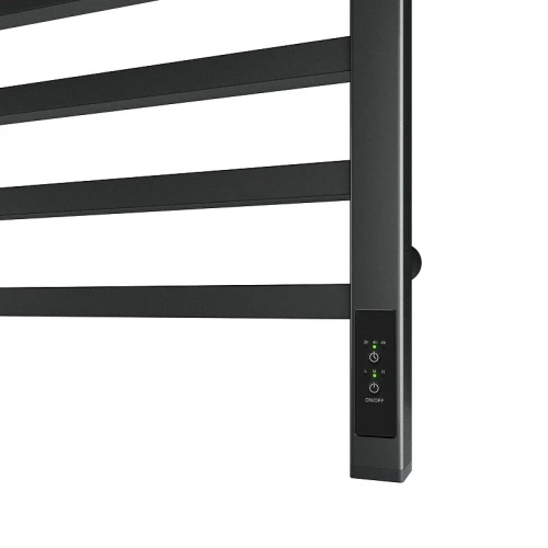 Электрический полотенцесушитель Point Вега PN71856GB П7 500x600 диммер справа Графит блеск