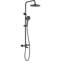 Душевая система Rose R39H R3936H Черная матовая