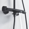 Душевая система Rose R39H R3936H Черная матовая