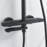 Душевая система Rose R39H R3936H Черная матовая
