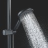 Душевая система Rose R39H R3936H Черная матовая