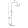 Душевая система Rose R39H R3936H Черная матовая